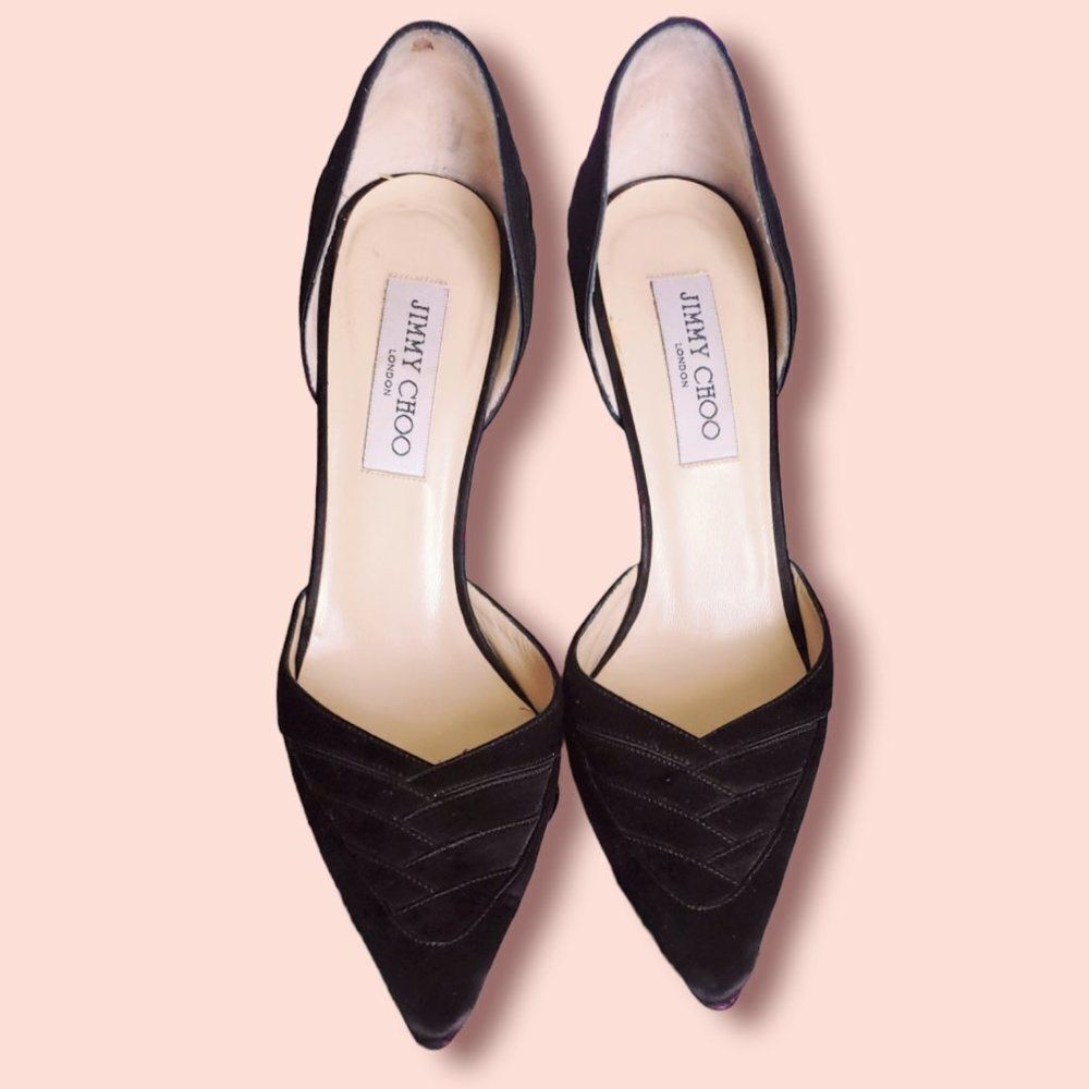 Jimmy Choo Jasminia Satin D'orsay Pumps - Picture 2 of 6